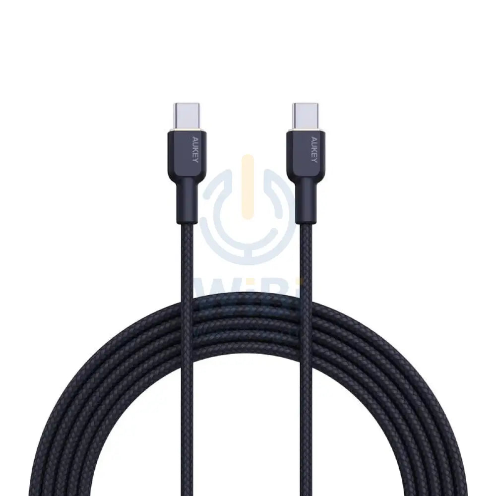 AUKEY Nylon Braided USB-C to USB-C Cable - 1m / Black Accessories > Cables & Converters > Cables