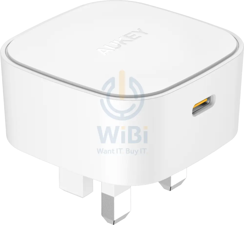 AUKEY PA-Y25 WH 20W Power Deliver USB C Mini Charger- White Accessories > Power Adapters