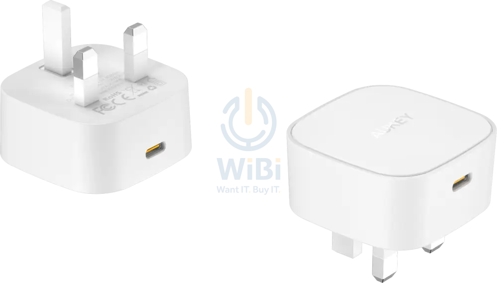 AUKEY PA-Y25 WH 20W Power Deliver USB C Mini Charger- White Accessories > Power Adapters