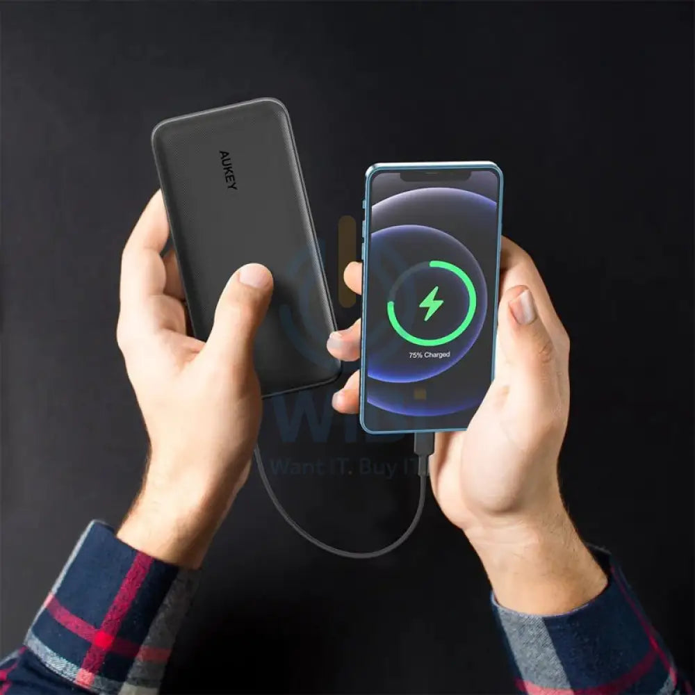 AUKEY Power Bank with Power Delivery & QC 3.0 - 18W / 20000mAh / Black Accessories > Power Bank