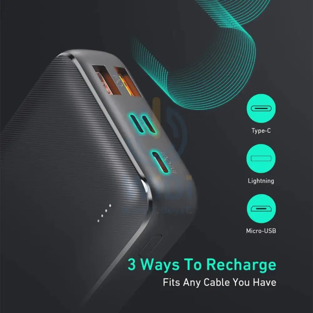 AUKEY Power Bank with Power Delivery & QC 3.0 - 18W / 20000mAh / Black Accessories > Power Bank