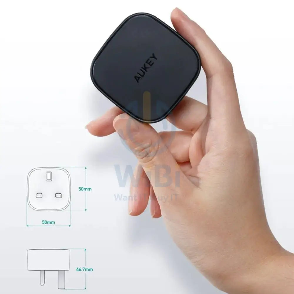AUKEY USB-C Mini Adapter - 20W / Black Accessories > Power Adapters