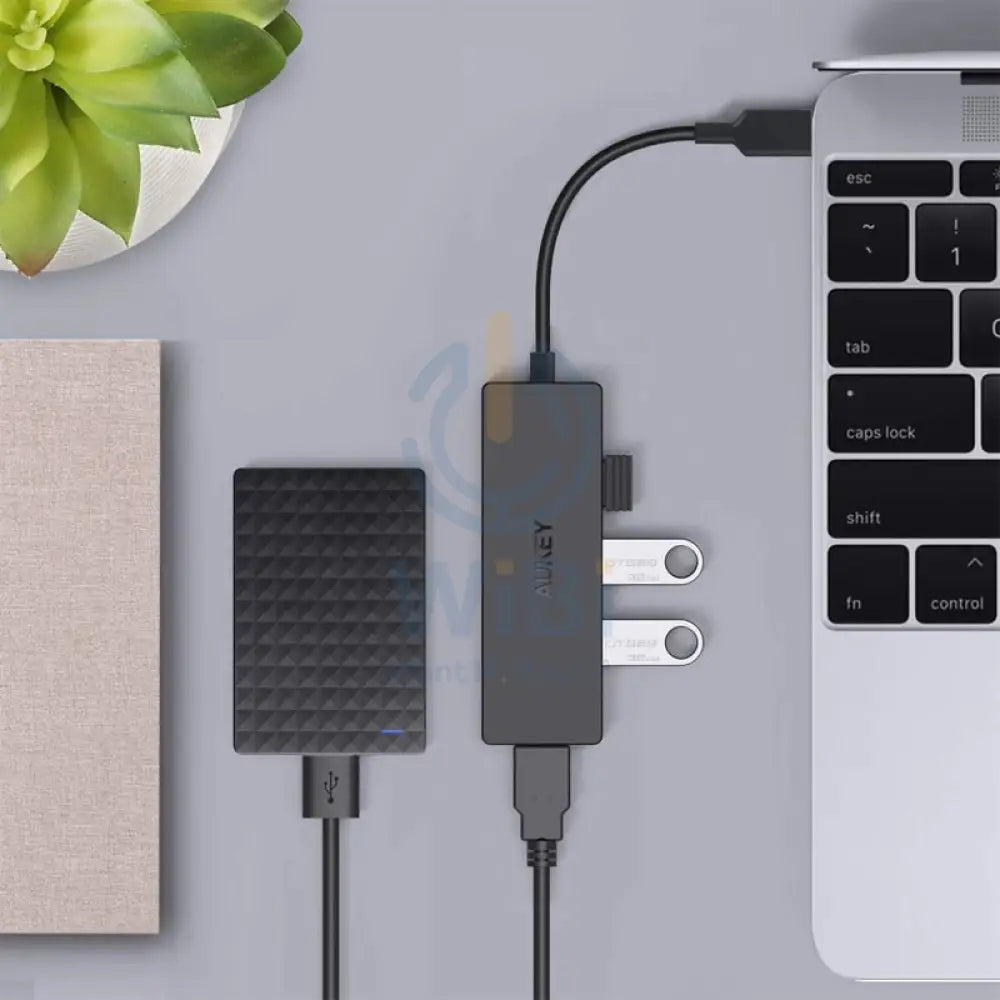 AUKEY USB-C to 4-Port USB 3.0 Gen 1 Aluminum Hub Accessories > USB Hub