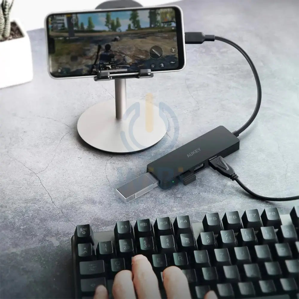 AUKEY USB-C to 4-Port USB 3.0 Gen 1 Aluminum Hub Accessories > USB Hub