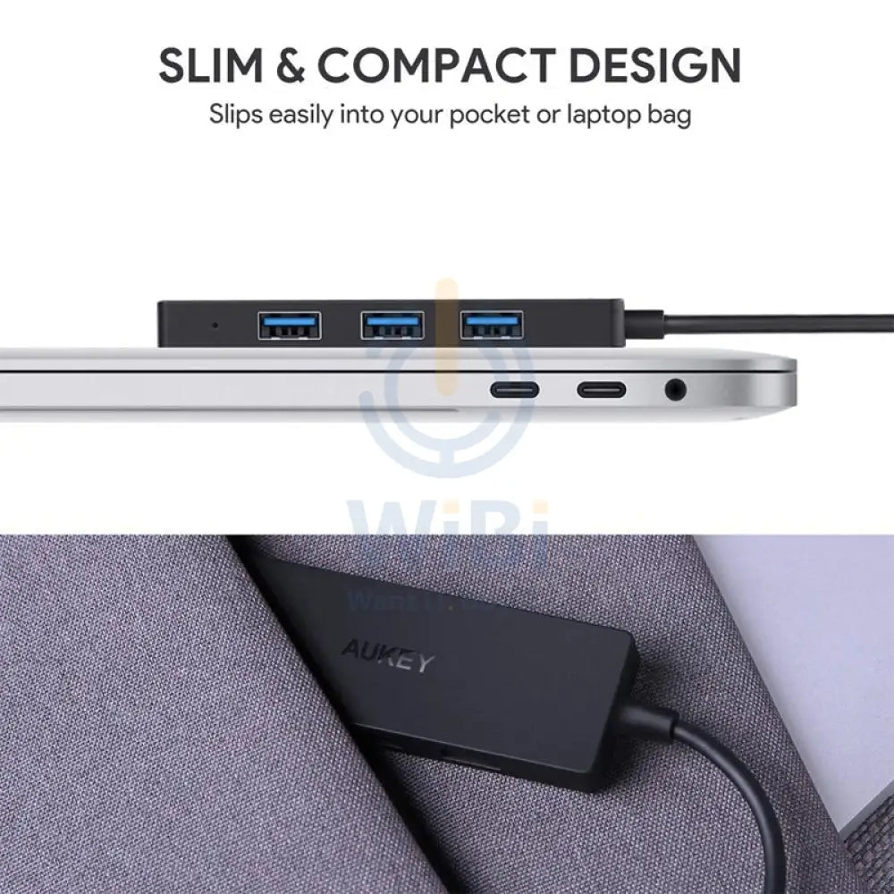 AUKEY USB-C to 4-Port USB 3.0 Gen 1 Aluminum Hub Accessories > USB Hub