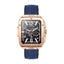 Swiss Military Smart Watch Rose Gold Frame Blue leather Strap Smart Watches