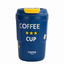 D.kadi KD7060 Vacuum Coffee Mug, Stainless Steel / 380 ml - Blue