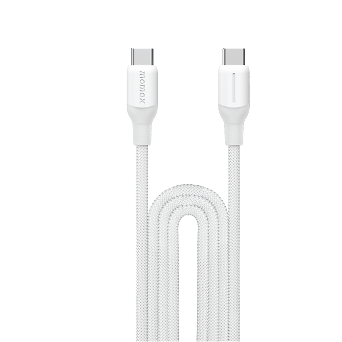 MOMAX 1-Link Flow Braided Cable - USB-C / 100W / 2 Meter / White