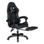 GADGETON Imperial Series PVC Leather Gaming Chair With Footrest - Black