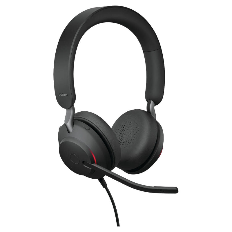 Jabra Evolve2 40 SE UC Stereo Headphone - Wired / USB-C/A / Black