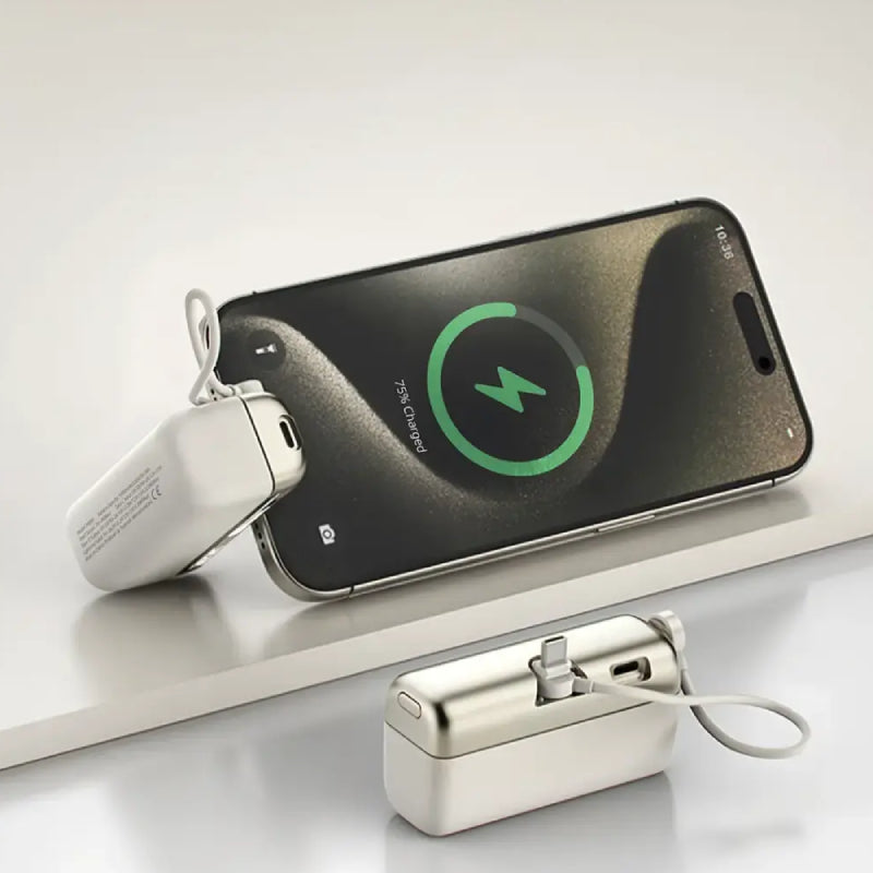 باورولوجي 4 في 1 باور بانك - 10000mAh / لايتنينج / نوع-سي / أسود