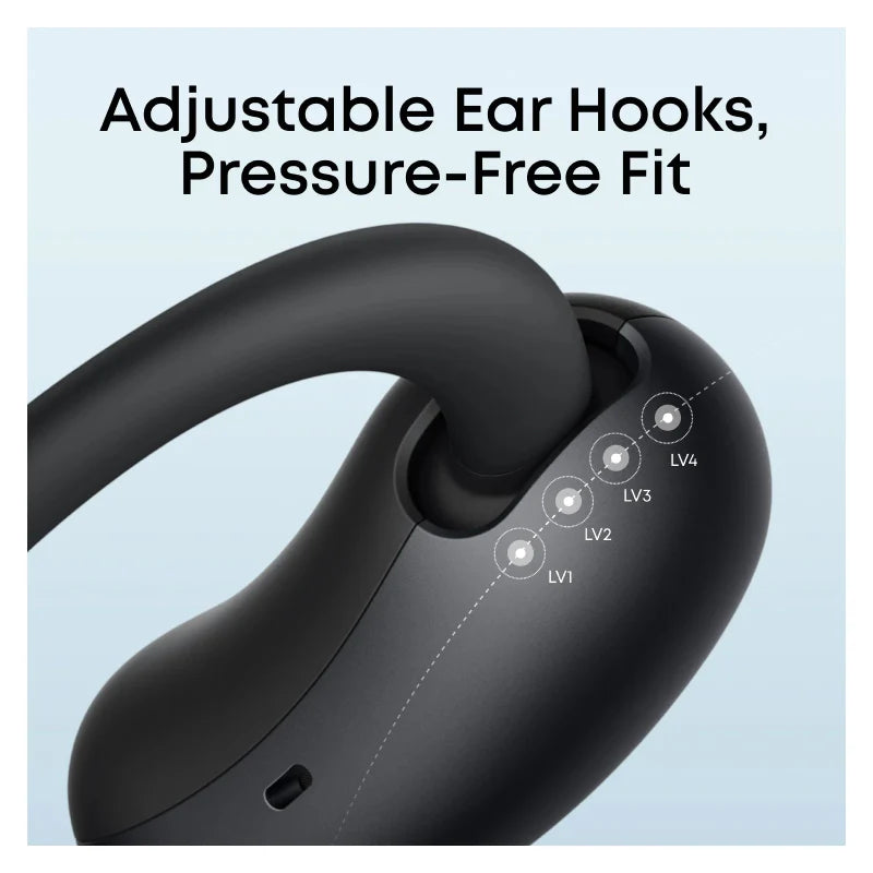 Anker Soundcore AeroFit 2 Wireless Earbuds AI Assistant - Open-Ear / Bluetooth / Black