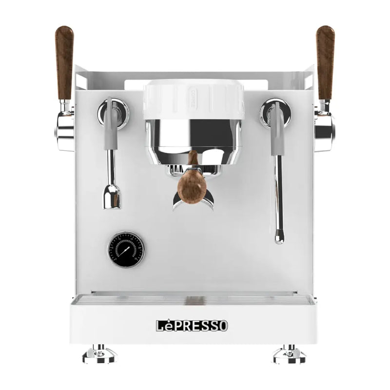LePresso Commercial Bellissimo Triple Boiler 15 Bar Coffee Machine with Dual Italian Pump - White