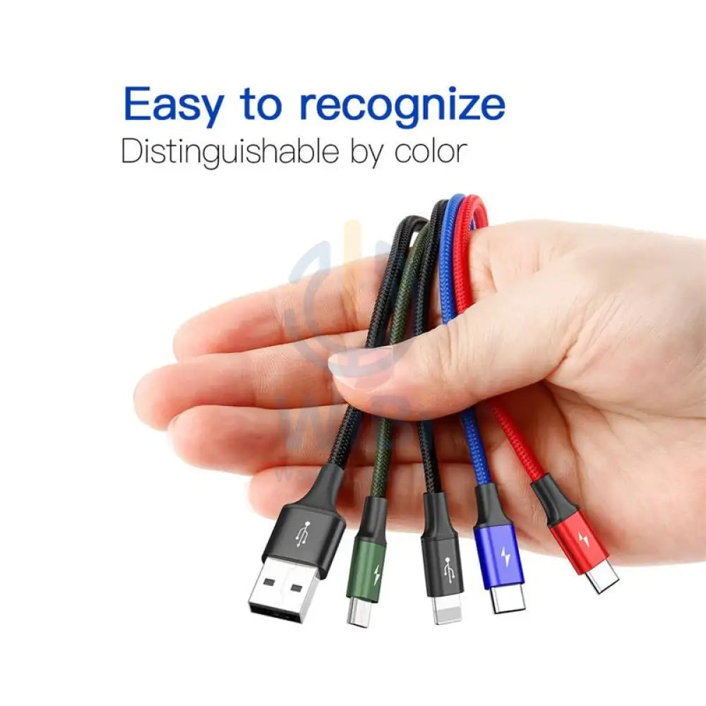 Baseus 4 in 1 Cable - 2x Lightning / USB-C / Micro USB - Cable Accessories > Cables & Converters > Cables