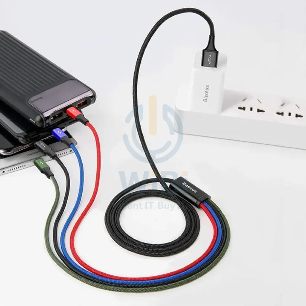 Baseus 4 in 1 Cable - 2x Lightning / USB-C / Micro USB - Cable Accessories > Cables & Converters > Cables