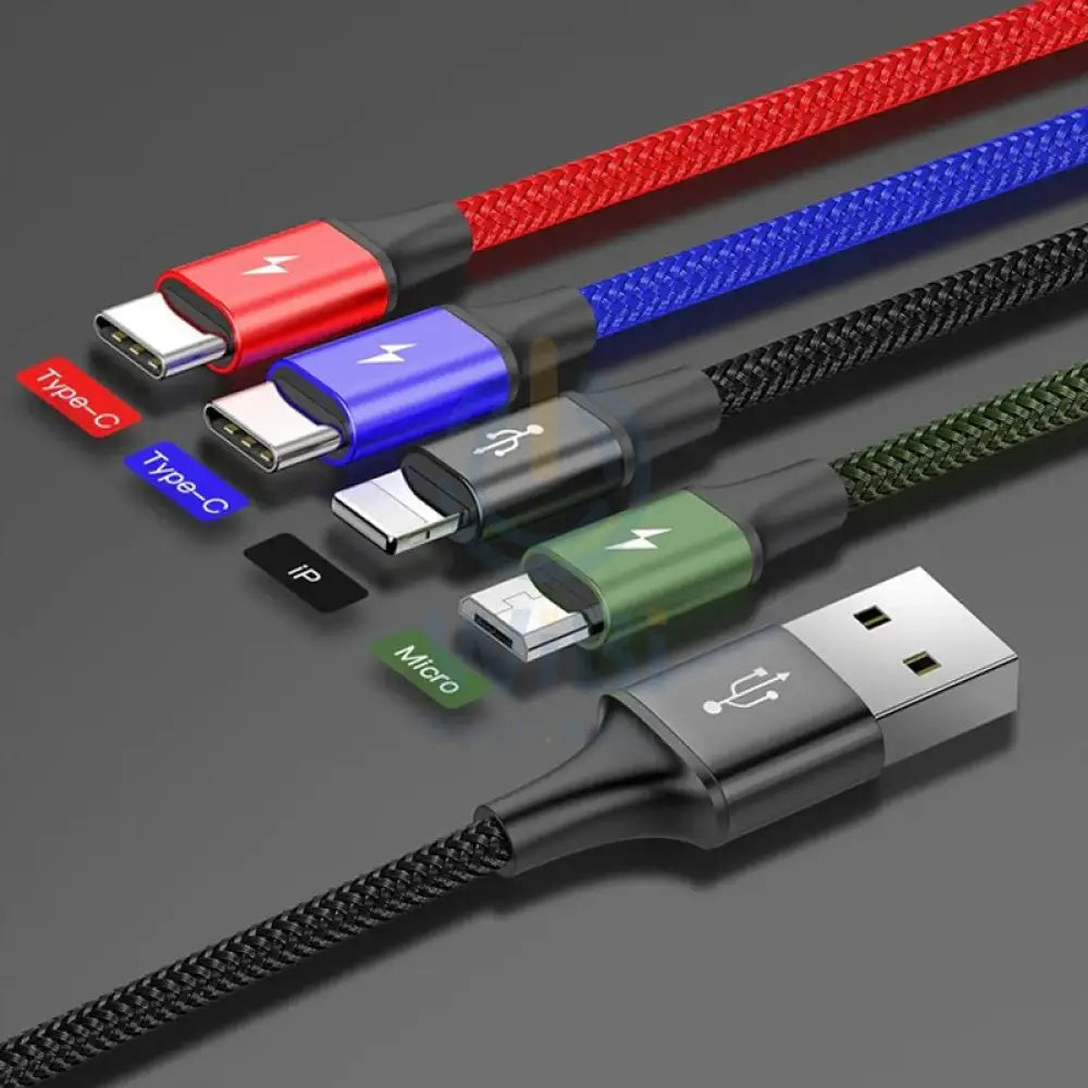 Baseus 4 in 1 Cable - 2x Lightning / USB-C / Micro USB - Cable Accessories > Cables & Converters > Cables