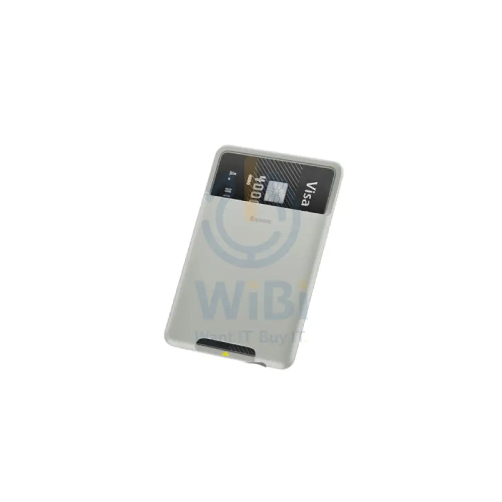 Baseus back stick silicone card bag - French grey Accessories > Other Peripherals