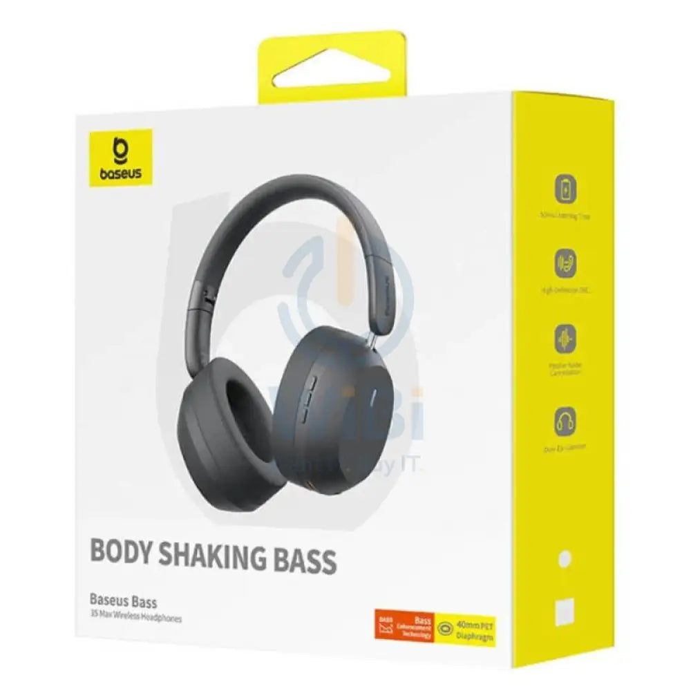 Baseus Bass 35 Max Wireless Headphones - Bluetooth / Twilight Grey Accessories > Audio > Headphones