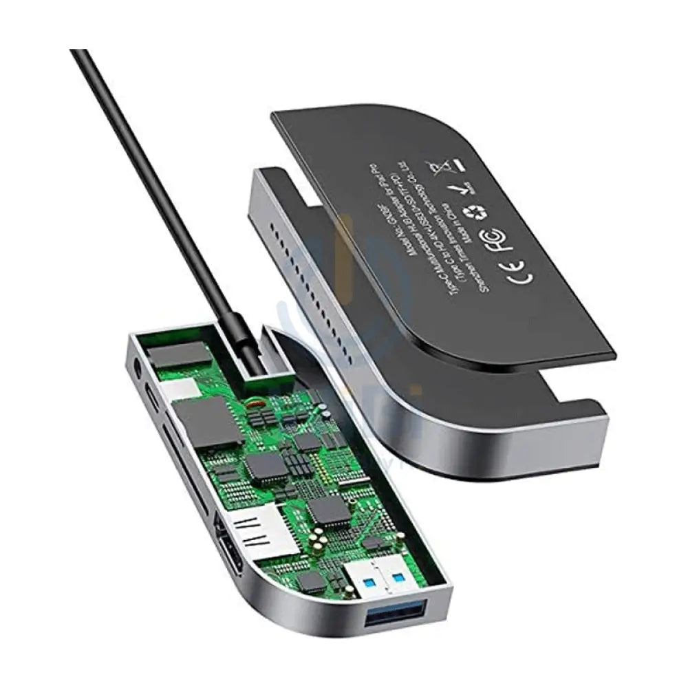 Baseus Bend Angle No.7 Multifunctional Type-C HUB - HDMI / USB Type-C / USB / Dark Gray