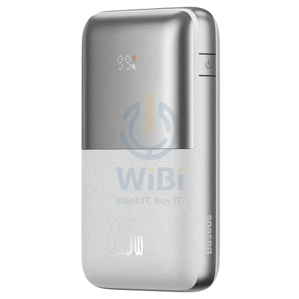 Baseus Bipow Pro Digital Display Fast Charge Power Bank - 20000mAh/ 22.5W/ White Accessories > Power Bank > Offer Zone