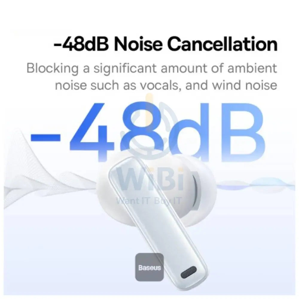 Baseus Bowie M2s True Wireless Earbuds - Moon White Accessories > Audio > Headphones