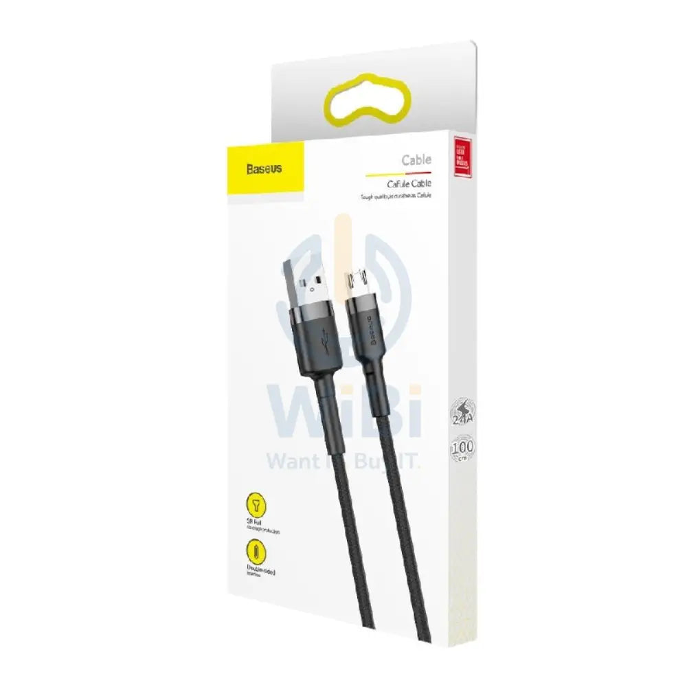 Baseus Cafule Micro-USB Cable - 1 Meter / Black/Gray Accessories > Cables & Converters > Cables