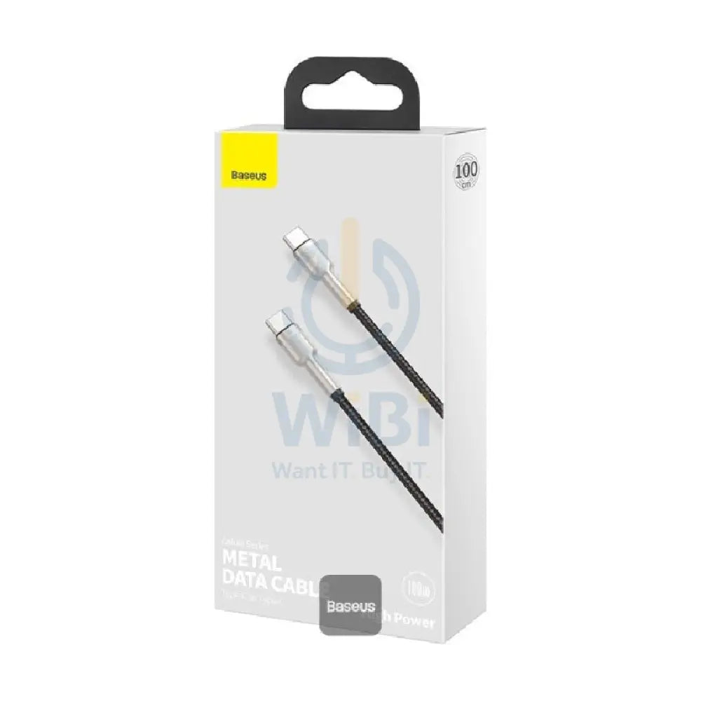 Baseus Cafule Series Metal Data Cable - Type-C / 100W / 1 Meter / Black Accessories > Cables & Converters > Cables
