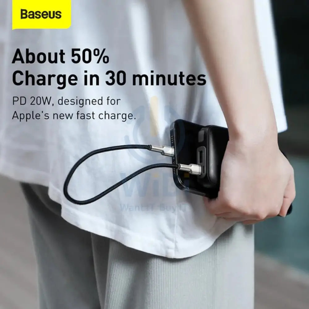 Baseus Cafule Series Metal Data Cable Type-C to Lightning - 20W / 2m / Black Accessories > Cables & Converters > Cables