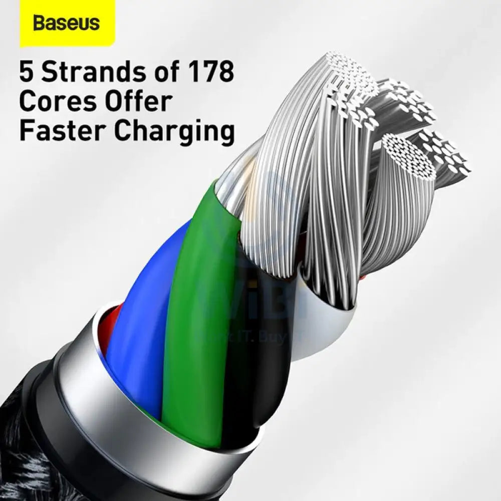 Baseus Cafule Series Metal Data Cable Type-C to Lightning - 20W / 2m / Black Accessories > Cables & Converters > Cables