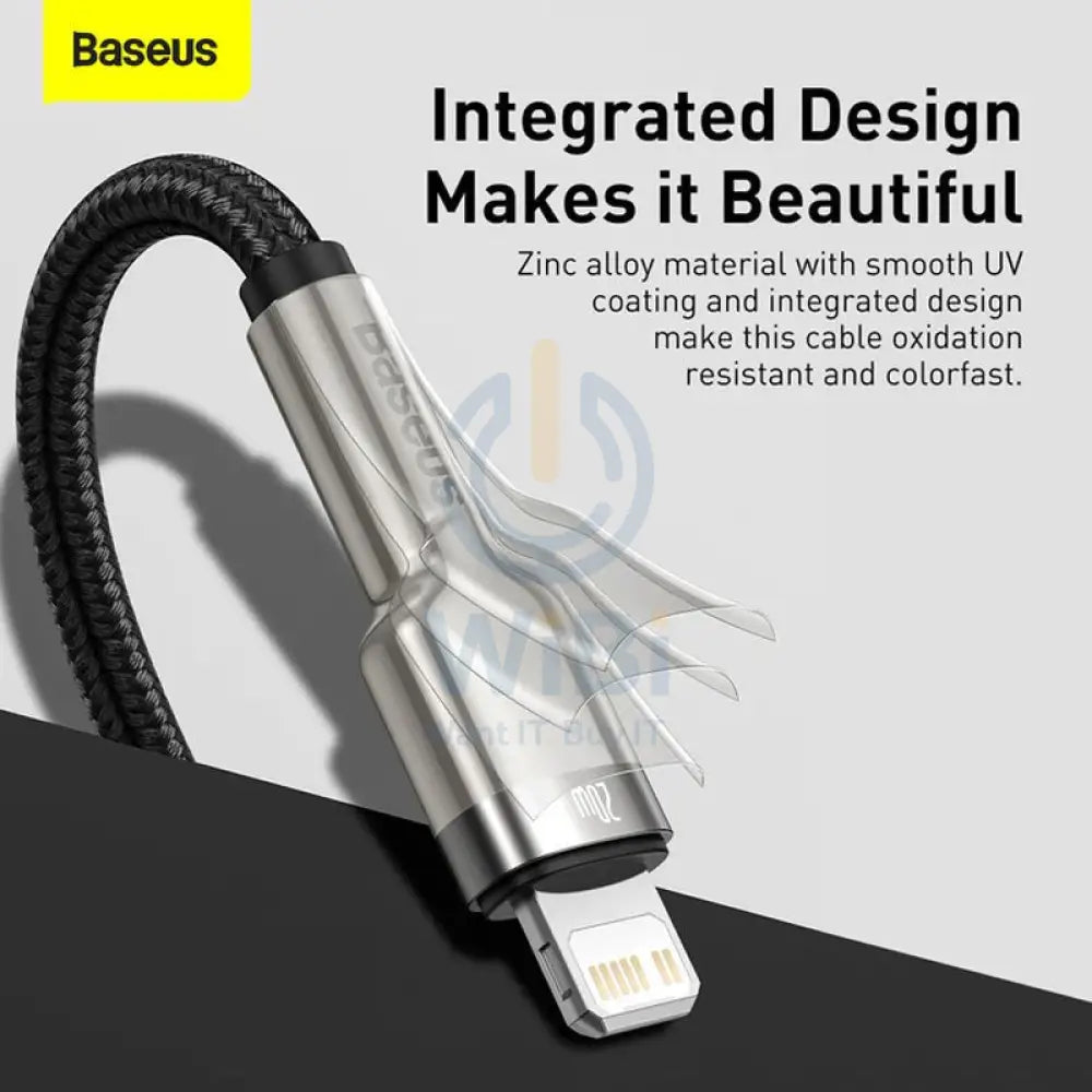 Baseus Cafule Series Metal Data Cable Type-C to Lightning - 20W / 2m / Black Accessories > Cables & Converters > Cables