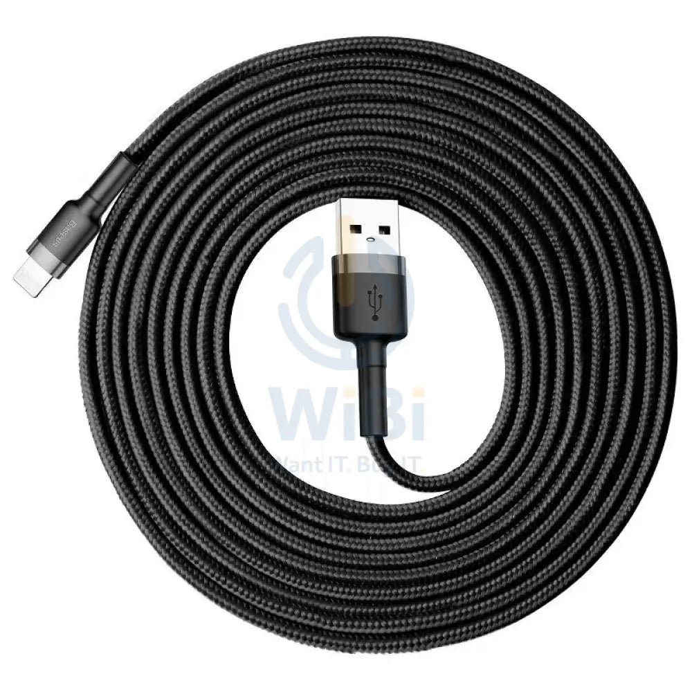 Baseus Cafule USB to Lightning Cable / 3 Meters - Gray/Black Accessories > Cables & Converters > Cables > Offer Zone