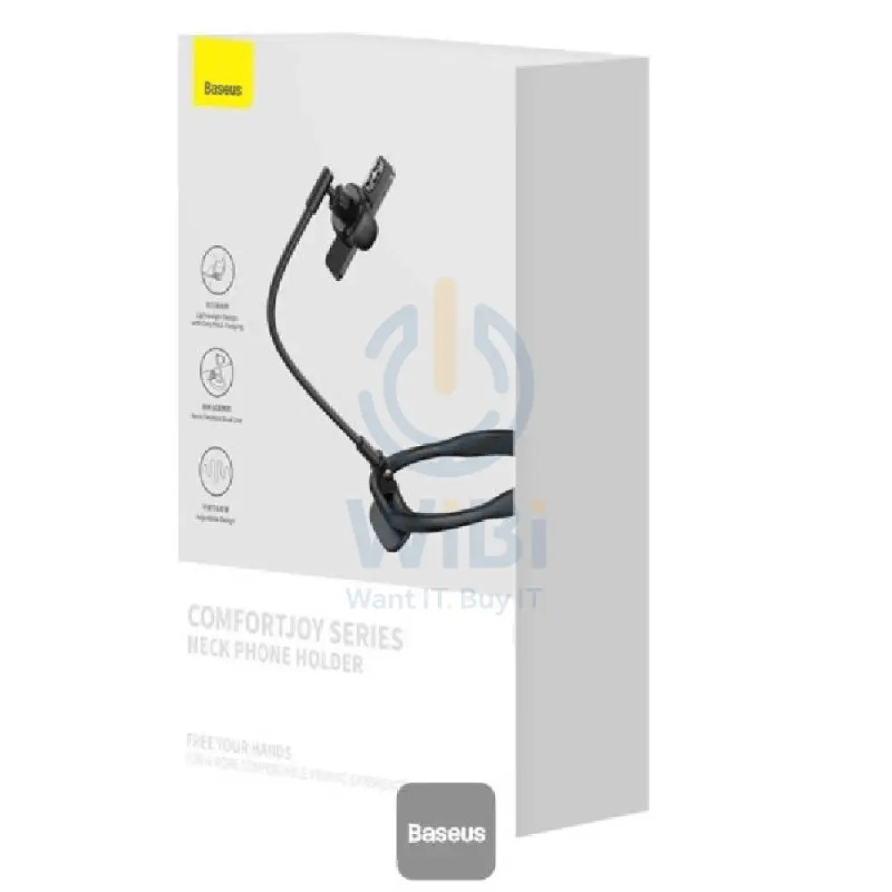Baseus ComfortJoy Series Universal Neck Mount Phone Stand - Black Accessories > Mobiles & Tablets > Mobiles > Mobile