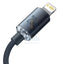 Baseus Crystal Shine Cable Type-C To Lightning Fast Charging Cable - 20W / 1.2M / Black Accessories > Cables &