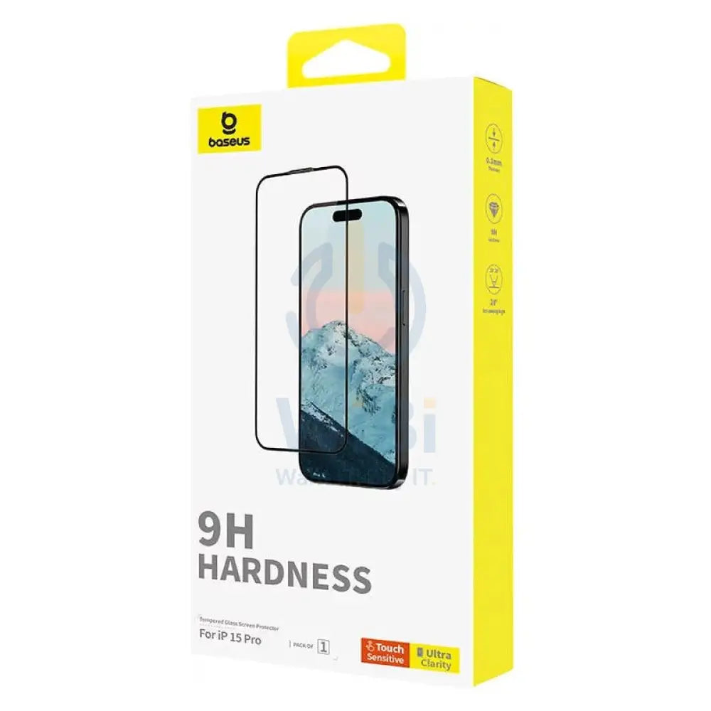Baseus Diamond Series Full Coverage Glass Screen Protector - Apple iPhone 15 Pro / Clear Accessories > Mobiles &