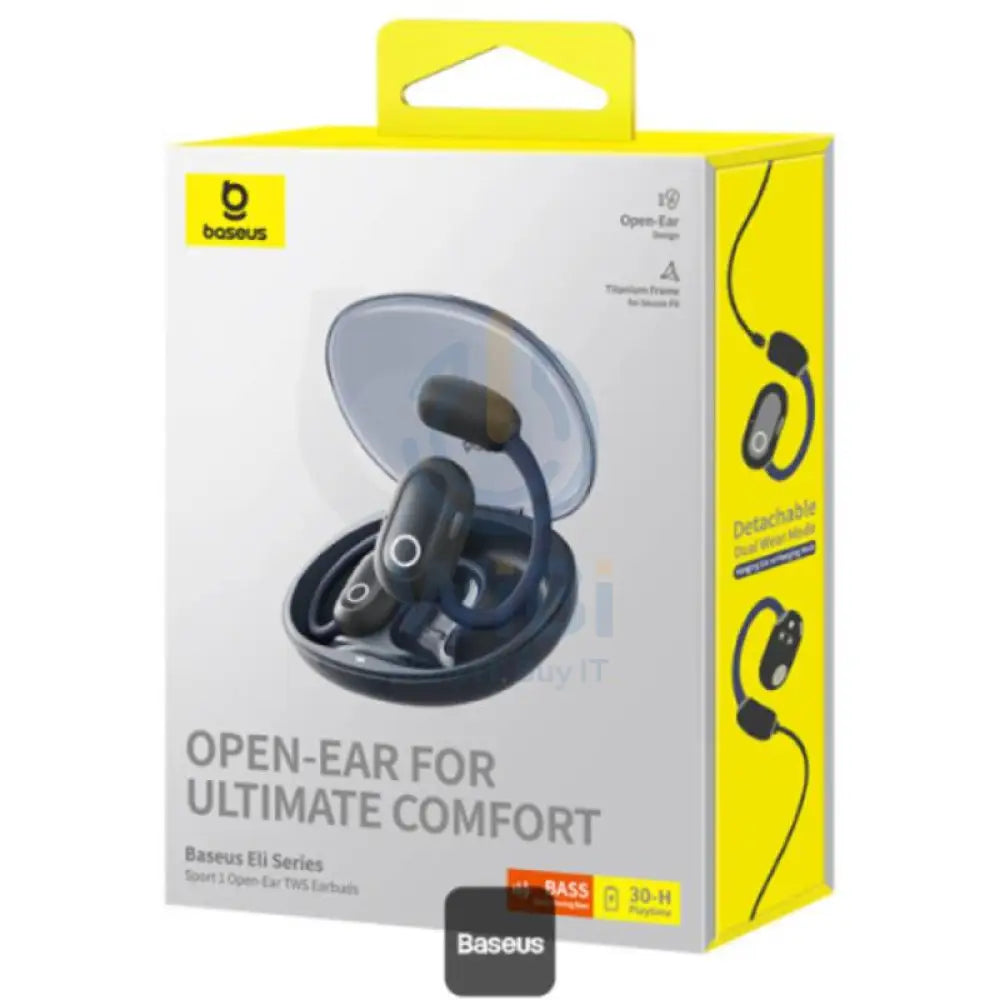 Baseus Eli Sport 1 Open-Ear Wireless Earbuds - Cosmic Black Accessories > Audio > Headphones