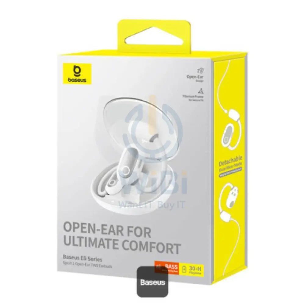 Baseus Eli Sport 1 Open-Ear Wireless Earbuds - Stellar White Accessories > Audio > Headphones