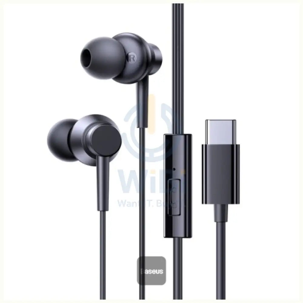 Baseus Encok CZ11 Wired Earphones - Cluster Black Accessories > Audio > Headphones > Offer Zone