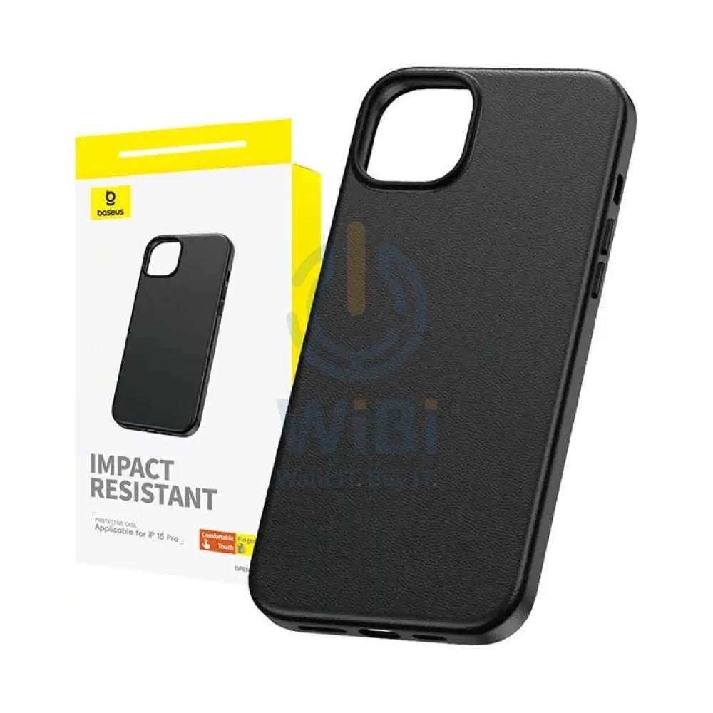 Baseus Fauxther Series Case for iPhone 15 Plus - Cluster Black Accessories > Mobiles & Tablets > Mobiles > Covers &