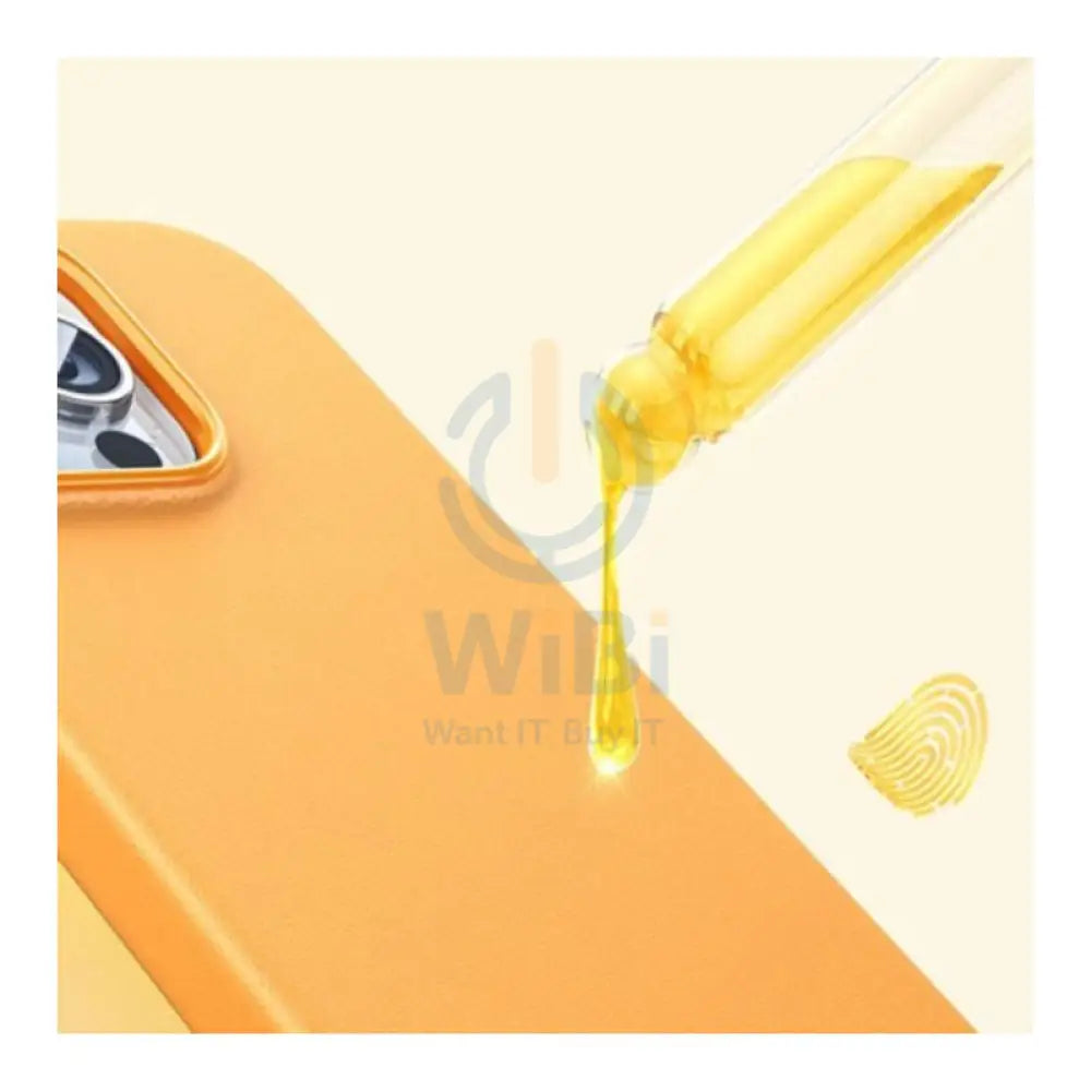 Baseus Fauxther Series Magnetic Case - Apple iPhone 15 Pro / Sunset Orange Accessories > Mobiles & Tablets > Mobiles >