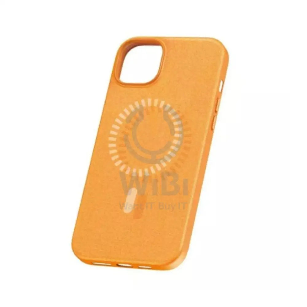 Baseus Fauxther Series Magnetic Case - Apple iPhone 15 Pro / Sunset Orange Accessories > Mobiles & Tablets > Mobiles >
