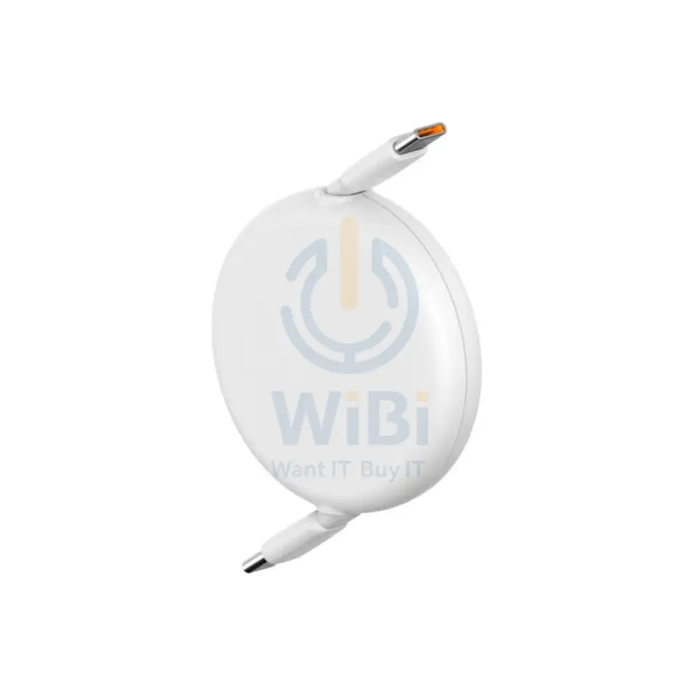 Baseus Free2Draw Mini Retractable Charging Cable - Type-C / 100W / 1 Meter / Moon White Accessories > Cables &