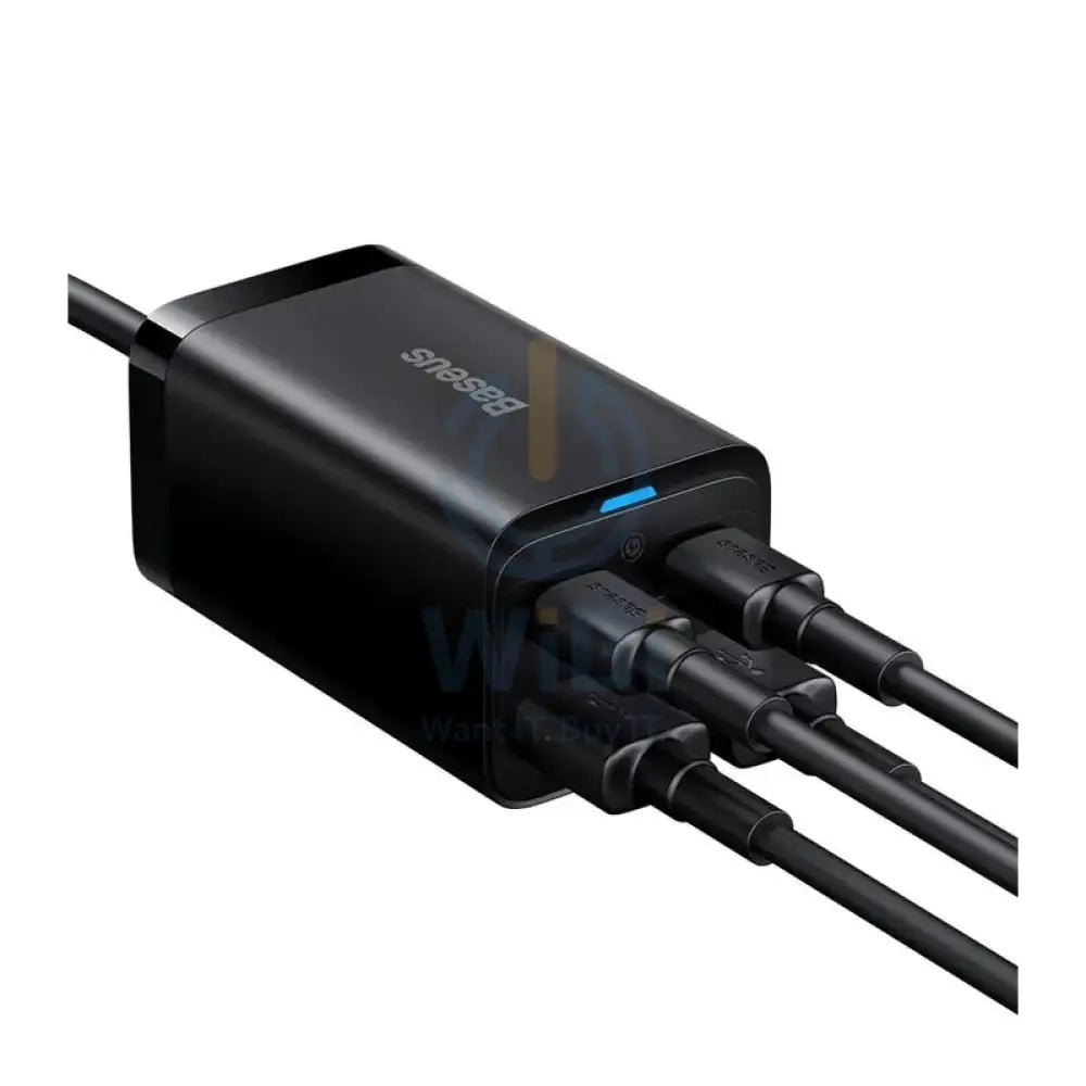 Baseus GaN3 Pro 65W Desktop Power Strip UK - Black Accessories > Power Adapters