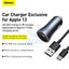 Baseus Golden Contactor Pro Dual Quick Charger - Car Charger / U + C 40W / Dark Gray Accessories > Mobiles & Tablets >