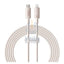 Baseus Habitat Series Fast Charging USB-C to Lightning Cable - 2m / Wheat Pink Accessories > Cables & Converters >