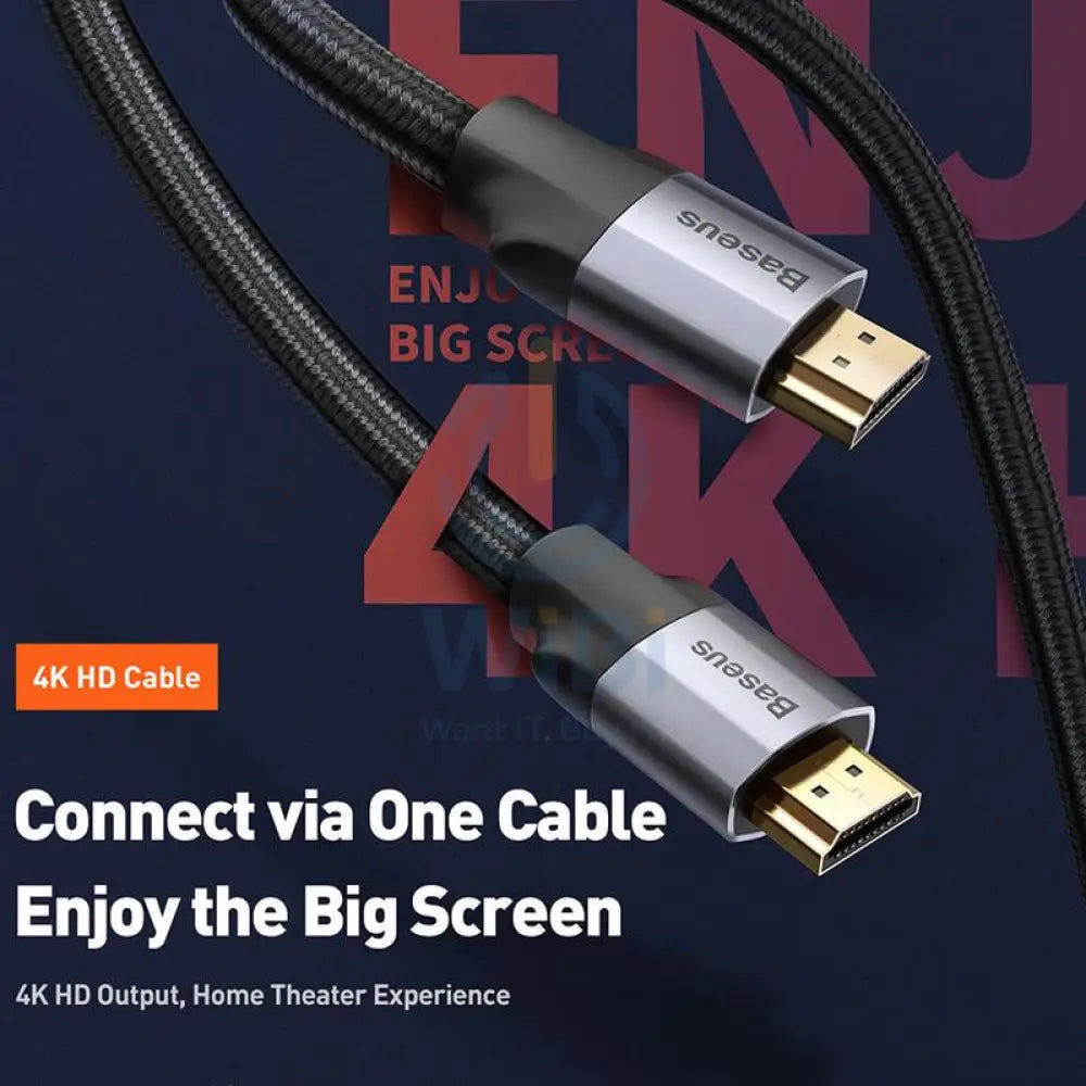 Baseus HDMI Cable - 4K / 5 Meter / Black Accessories > Cables & Converters > HDMI Cables