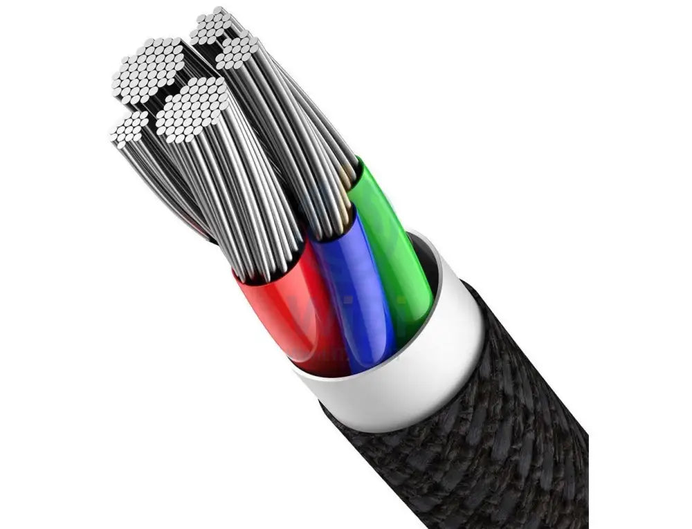 Baseus High Density Braided Fast Charging Data Cable - Type-C / 100W / 1 Meter / Black Accessories > Cables &
