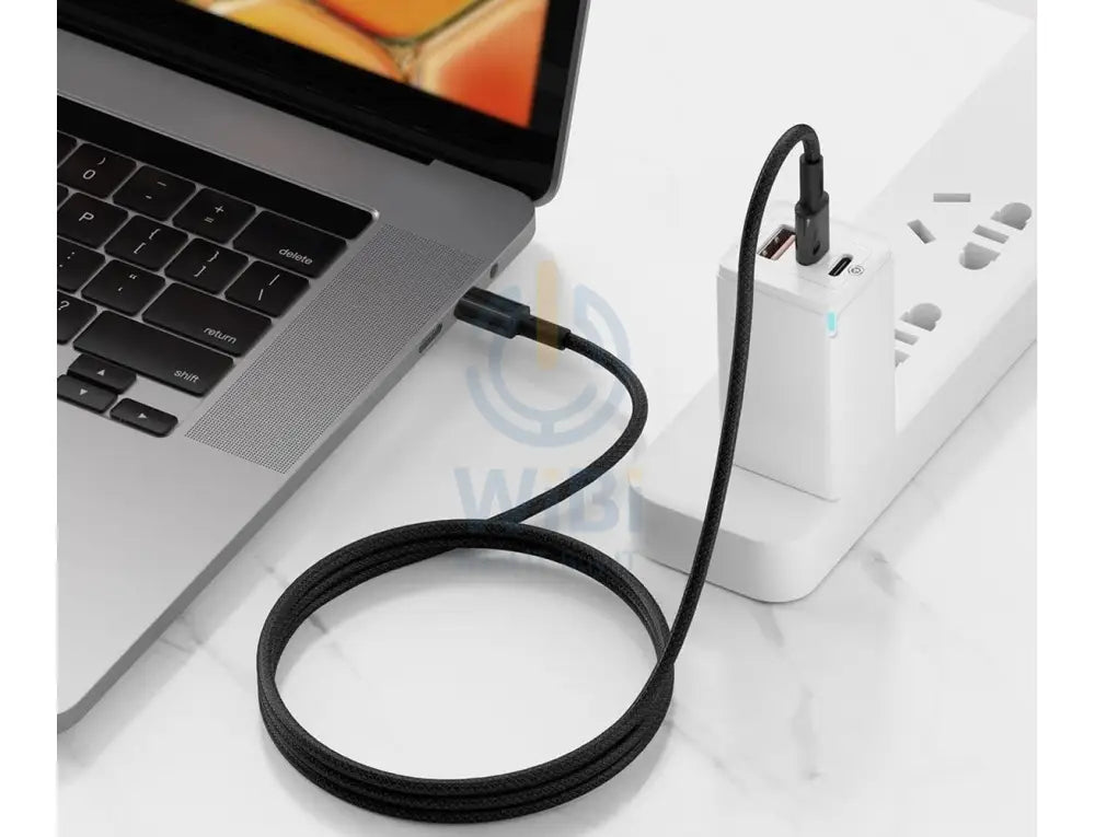 Baseus High Density Braided Fast Charging Data Cable - Type-C / 100W / 1 Meter / Black Accessories > Cables &