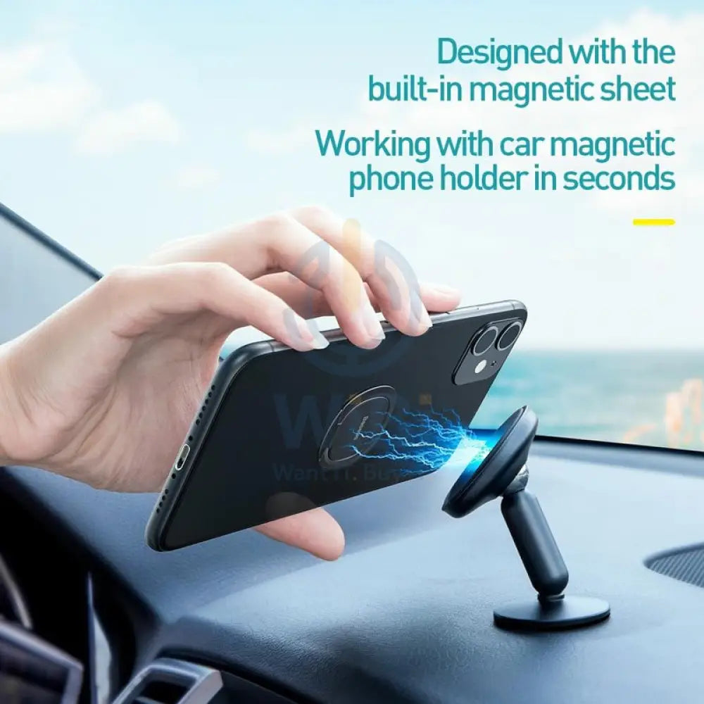 Baseus Invisible phone ring holder - Silver Accessories > Mobiles & Tablets > Mobiles > Mobile Holder / Stands