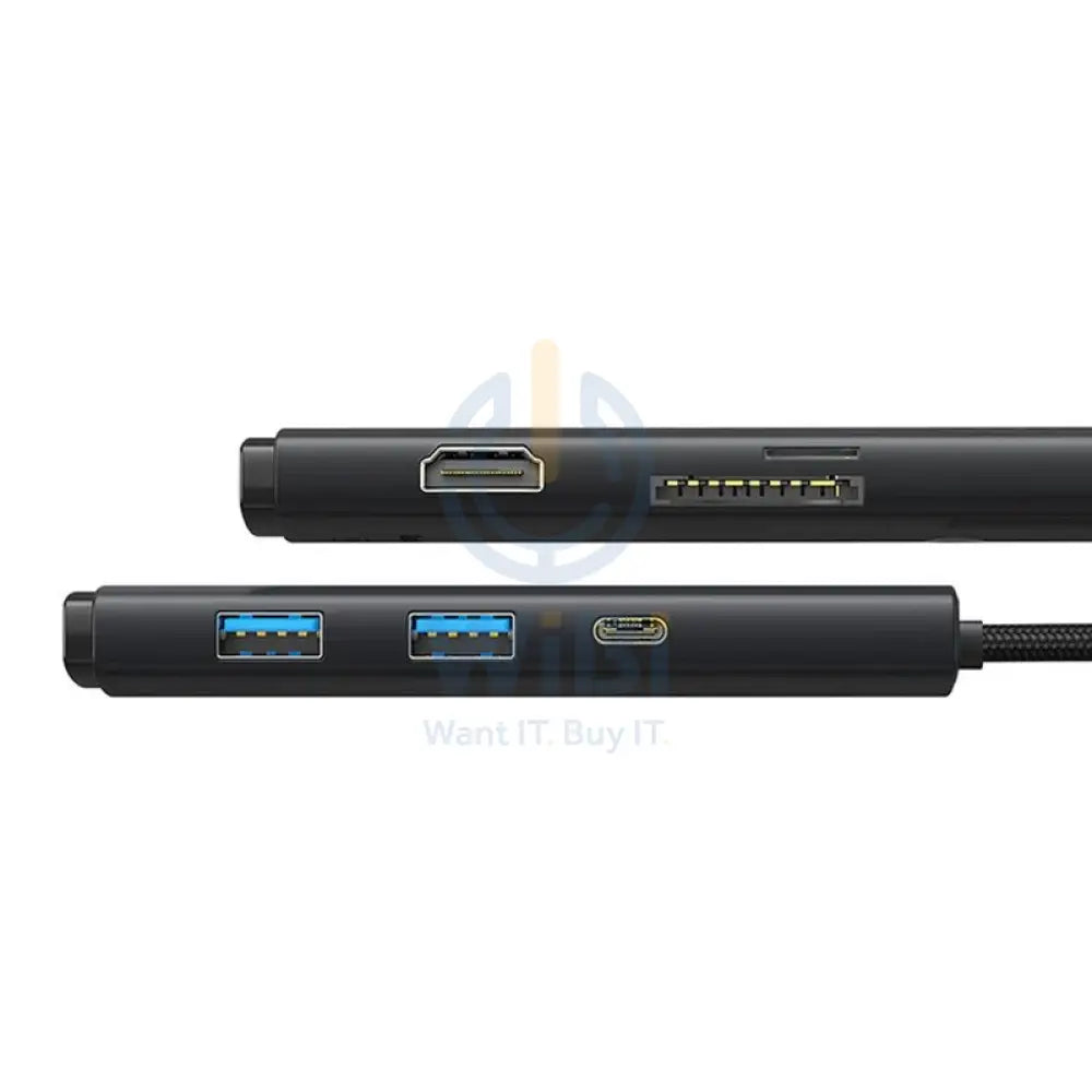 Baseus Lite Series 6-in-1 HUB Docking Station - Black Accessories > USB Hub