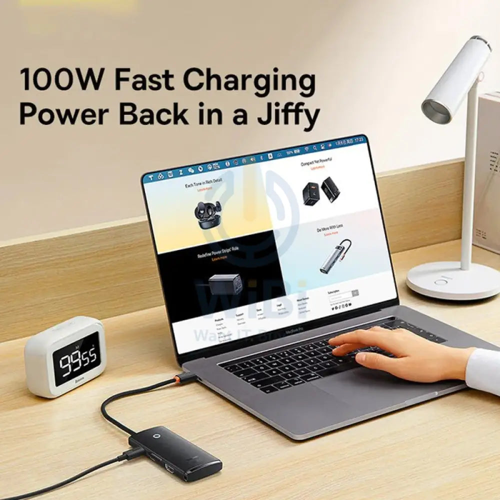 Baseus Lite Series 6-in-1 HUB Docking Station - Black Accessories > USB Hub